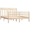 vidaXL Cadre de lit sans matelas 120x190 cm bois massif