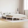 vidaXL Cadre de lit Blanc 225,5 x 165,5 x 69,5 cm Bois de Pin Massif
