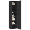 vidaXL Buffet haut noir 45x42,5x185 cm bois d'ing&eacute;nierie
