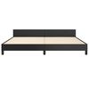 vidaXL Cadre de lit sans matelas noir 200x200 cm similicuir