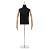 vidaXL Mannequin r&eacute;glable de 170 &agrave; 218 cm avec socle Homme PP Noir