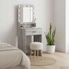vidaXL Table de Toilette avec tiroir Gris Sonoma 50 x 41 x 135 cm