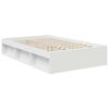 vidaXL Cadre de lit avec t&ecirc;te de lit Blanc 120 x 200 cm Pin massif