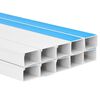 vidaXL Goulotte de c&acirc;ble auto-adh&eacute;sive 60x60 mm 10 m PVC