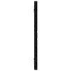 vidaXL T&ecirc;te de lit murale Noir 146x3x63 cm Bois massif de pin