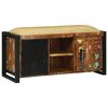 vidaXL Cabinet Banc Multicolore Bois massif de r&eacute;cup&eacute;ration