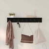 vidaXL Porte-manteau mural Ch&ecirc;ne noir 80 x 10,5 x 10,5 cm