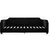 vidaXL Lit de jour avec gigogne sans matelas noir 90x200 cm