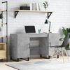 vidaXL Bureau gris b&eacute;ton 140x50x75 cm bois d'ing&eacute;nierie