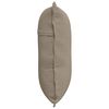 vidaXL Coussin de Dos Taupe 60 x 50 cm Tissu en microfibre