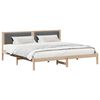 vidaXL Cadre de lit Gris fonc&eacute; 200 x 200 cm Pin massif
