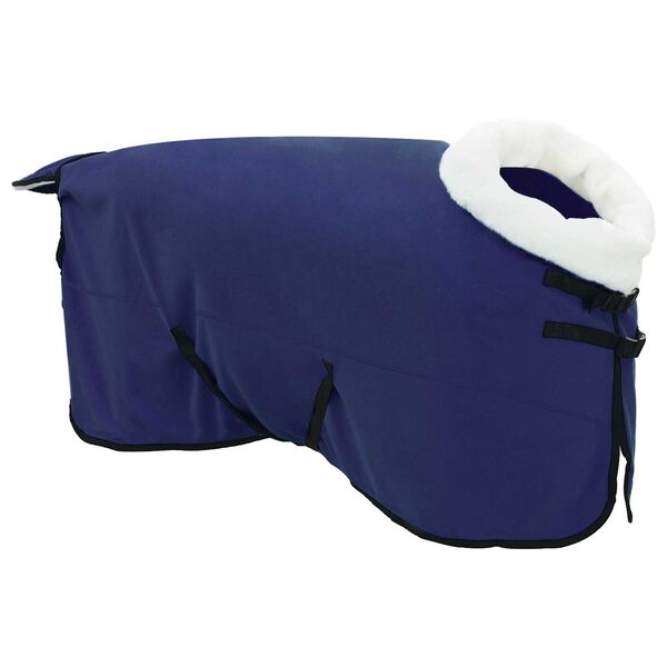 vidaXL Couverture &Eacute;quine Bleu marine 145 cm Fleece polaire