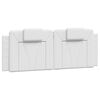 vidaXL Cadre de lit Viana avec LED sans matelas blanc 140x190 cm