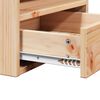 vidaXL Table de chevet avec tiroir 2 pcs Marron 38 x 36 x 29,5 cm