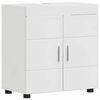 vidaXL Ensemble de mobilier de salle de bain TULUM Blanc brillant