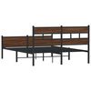vidaXL Cadre de lit sans matelas ch&ecirc;ne marron 140x200 cm