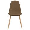 vidaXL Chaises à manger lot de 2 marron tissu
