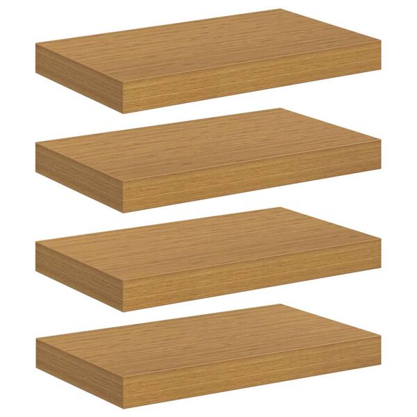 vidaXL &Eacute;tag&egrave;re Murale 4 pcs Beige 40 x 23,5 x 4 cm Bois d'ing&eacute;nierie