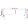 vidaXL T&ecirc;tes de lit Gris fonc&eacute; 160x5x78/88 cm Velours