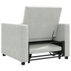 vidaXL Canap&eacute;-lit escamotable simple Gris clair 90 x 165 x 87 cm