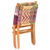 vidaXL Chaise pliable Chindi Multicolore Tissu