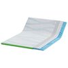 vidaXL Surmatelas Blanc et vert 140 x 190 cm Tissu Jacquard