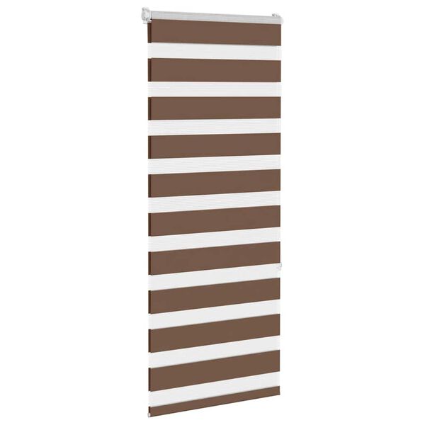 vidaXL Store zèbre marron 55x150 cm largeur du tissu 50,9 cm polyester