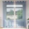 vidaXL Rideaux en voile avec &oelig;illets 2 pcs bleu royal