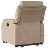 vidaXL Fauteuil inclinable de massage &eacute;lectrique cappuccino similicuir