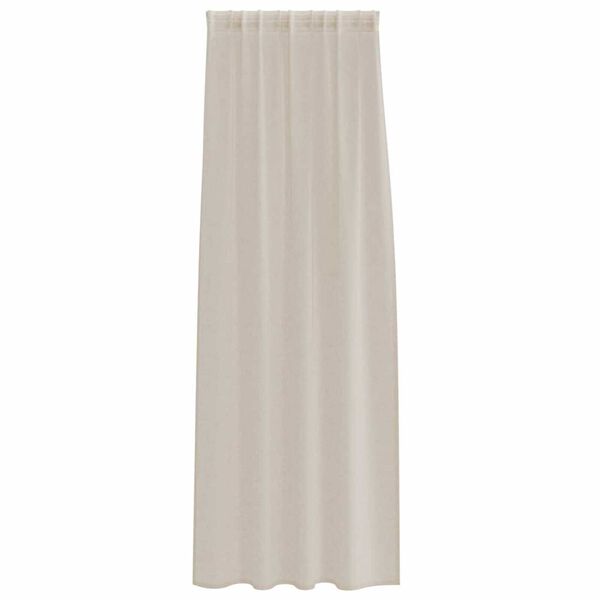 vidaXL Rideau en Voile 2 pcs Couleur sable 225 x 140 cm Polyester