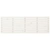 vidaXL T&ecirc;te de lit murale Blanc 206x3x63 cm Bois massif de pin