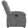 vidaXL Fauteuil inclinable &eacute;lectrique gris fonc&eacute; tissu