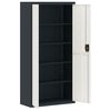 vidaXL Classeur anthracite et blanc 90x40x180 cm acier