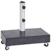 vidaXL Socle de parasol Noir 45x25x8 cm Granite