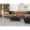 LABEL51 Pouf tricot&eacute; Coton M Noir
