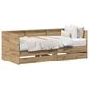 vidaXL Lit d'appoint Ch&ecirc;ne artisanal 75 x 190 cm Bois d'ing&eacute;nierie