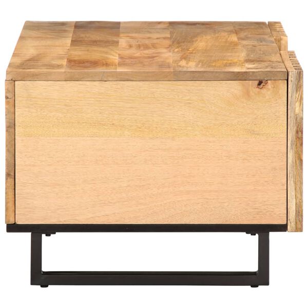vidaXL Table basse 100x55x40 cm bois de manguier massif brut