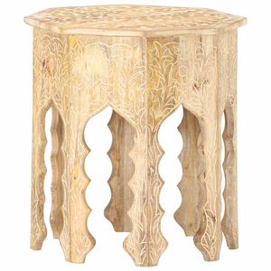 vidaXL Table d'appoint &Oslash;48 cm Bois de manguier massif