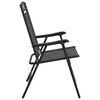 vidaXL Chaises de jardin pliables lot de 4 en acier et textil&egrave;ne