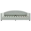 vidaXL Lit de repos sans matelas gris clair 80x200 cm velours