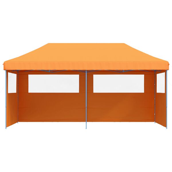 vidaXL Tente de r&eacute;ception pliable escamotable avec 3 parois lat&eacute;rales