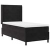 vidaXL Lit &agrave; ressorts avec matelas Noir 90 x 200 cm Velours