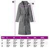 vidaXL Robe de bain sans capuche Gris fonc&eacute; xl Flanelle