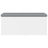 vidaXL Banc de rangement Blanc 102x42x45 cm Bois d'ing&eacute;nierie