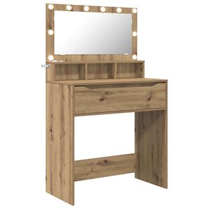 vidaXL Tables de maquillage pour chambre Ch&ecirc;ne artisanal