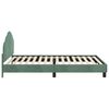 vidaXL Cadre de lit pour enfants avec t&ecirc;te de lit Vert Mer 90 x 200 cm