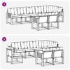 vidaXL Ensemble de canap&eacute;s d'ext&eacute;rieur 8 pcs Naturel et Noir
