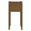 vidaXL Jardinières 2 pcs Marron miel 40x40x81 cm Bois massif de pin