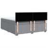 vidaXL Sommier &agrave; lattes de lit avec matelas Gris clair 180x200cm Tissu