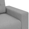 vidaXL | Sofa 3 places | avec coussin Gris nuage tissu